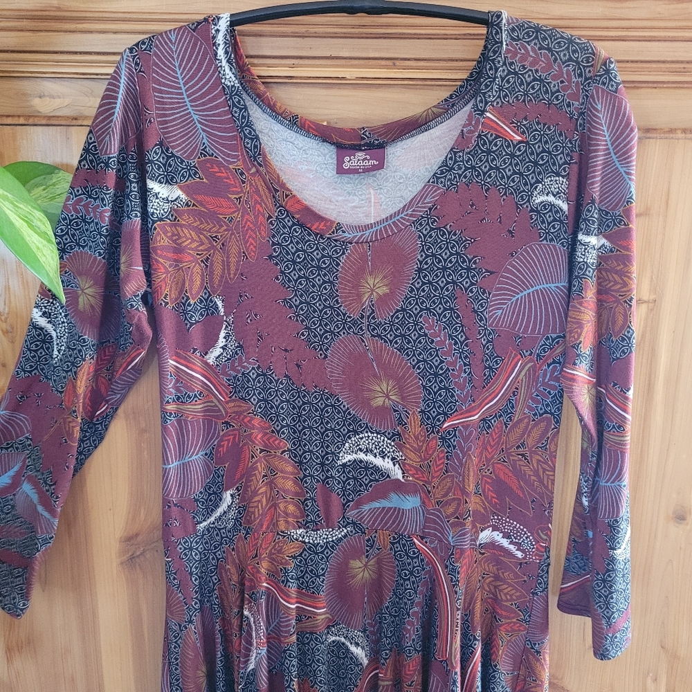 Salaam Dress Floral/Tropical Pattern